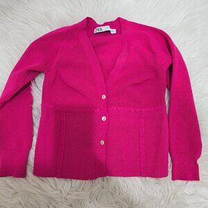 Zara Buttoned Cardigan Size Small